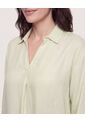 Blusa Fluid Manga 3/4  Para Mujer Verde Ostu de Ostu