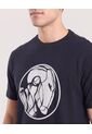 Camiseta Iron Man Circle  Para Hombre Negro Ostu de Ostu