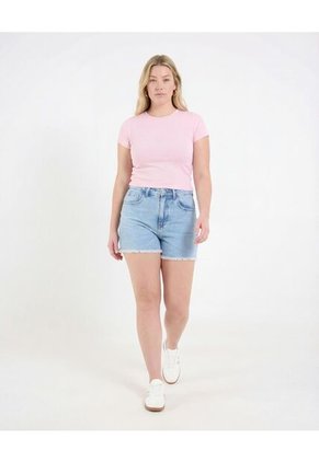 Crop Top Basico  Para Mujer Rosa Ostu