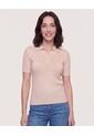 Polo Tejida Aura Natural  Para Mujer Camel Ostu de Ostu