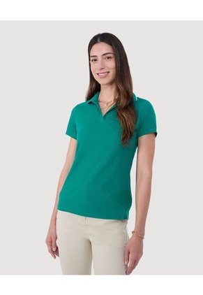 Polo Para Mujer Manga Corta Color Verde  Marca Ostu #40110172