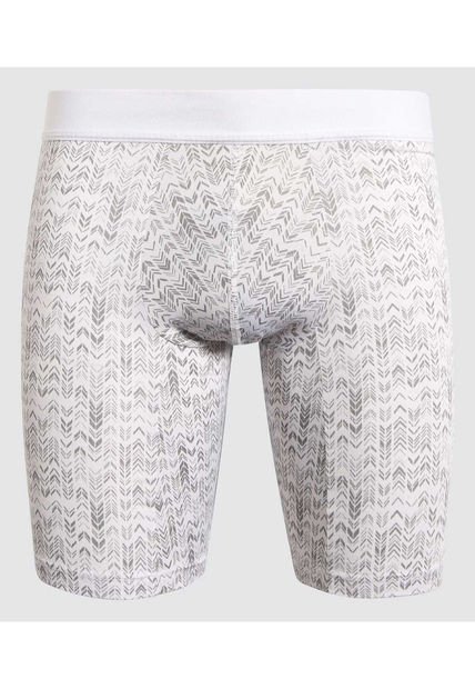 Boxer Para Hombre Filete Medio Microfibra Color Blanco Marca Ostu #60000454