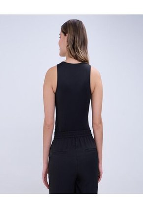 Body Para Mujer Manga Sisa Color Negro Marca Ostu #40200147