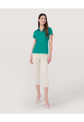Polo Para Mujer Manga Corta Color Verde  Marca Ostu #40110172