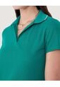 Polo Para Mujer Manga Corta Color Verde  Marca Ostu #40110172 de Ostu
