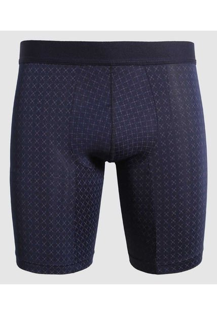 Boxer Para Hombre Filete Medio Microfibra Color Azul  Marca Ostu #60000454