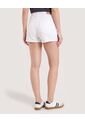 Short Mom Clean Style  Para Mujer Blanco Ostu de Ostu