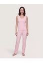 Pijama Textura Suave  Para Mujer Rosado Ostu de Ostu