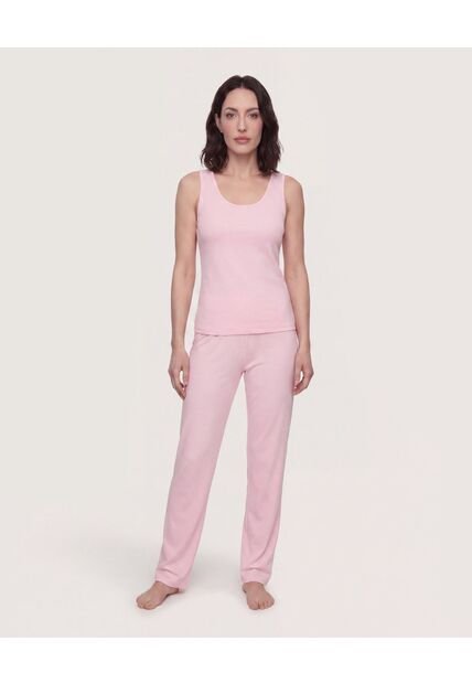 Pijama Textura Suave  Para Mujer Rosado Ostu