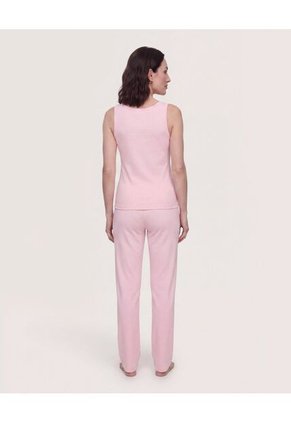 Pijama Textura Suave  Para Mujer Rosado Ostu