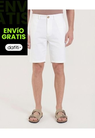 Bermuda  Para Hombre Regular Corto Color Beige Marca Ostu #60100485 Ostu