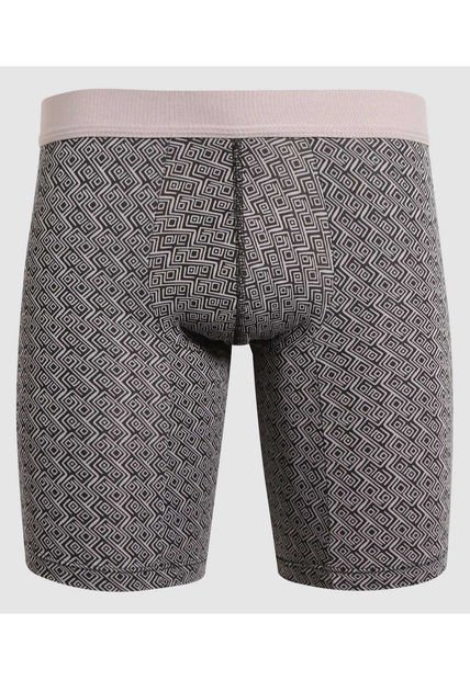Boxer Para Hombre Filete Medio Microfibra Color Gris  Marca Ostu #60000454