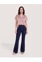 Blusa Con Escote En V  Para Mujer Café Ostu de Ostu