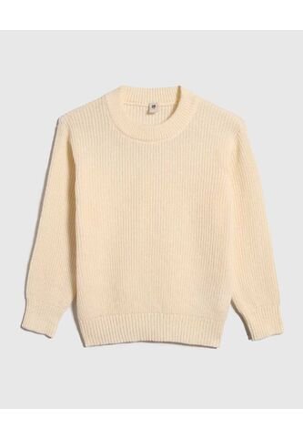 Saco Para Niña Cuello Redondo Color Crema Marca Ostu #90330005 Ostu