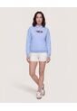 Hoodie Minnie Be A Legend  Para Mujer Celeste Ostu de Ostu