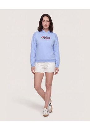 Hoodie Minnie Be A Legend Para Mujer Celeste Ostu
