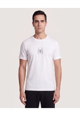 Camiseta Spider-Man Sketch  Para Hombre Crema Ostu Ostu
