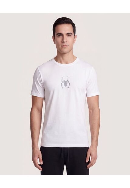Camiseta Spider-Man Sketch  Para Hombre Crema Ostu