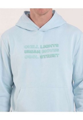 Buzo Hoodie Con Estampado Para Hombre Verde Ostu