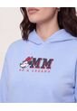 Hoodie Minnie Be A Legend  Para Mujer Celeste Ostu de Ostu