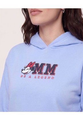 Hoodie Minnie Be A Legend Para Mujer Celeste Ostu