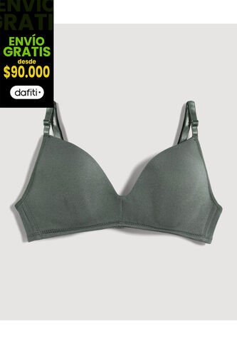 Brasier Para Mujer Monocopa Color Verde Marca Ostu #40830045 Ostu