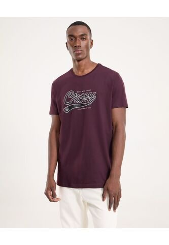 Camiseta Para Hombre Manga Corta Cuello Redondo Color Morado Marca Ostu #60091710 Ostu