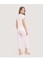 Pijama Capri Floral Relax  Para Mujer Marfil Ostu de Ostu