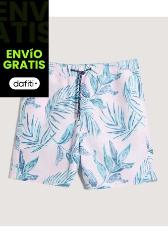 Ropa De Playa  Para Hombre Pantaloneta De Baño Corta Color Morado Marca Ostu #60270057 Ostu