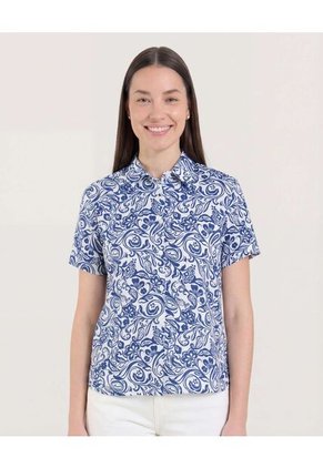 Camisa Manga Corta Para Mujer Crudo Ostu
