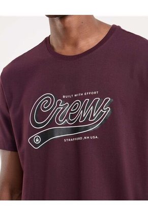 Camiseta Para Hombre Manga Corta Cuello Redondo Color Morado Marca Ostu #60091710