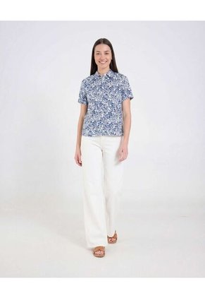 Camisa Manga Corta Para Mujer Crudo Ostu