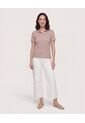 Polo Textura Classic Fit  Para Mujer Café Ostu de Ostu