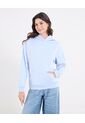 Buzo Tipo Hoodie Para Mujer Azul Ostu de Ostu