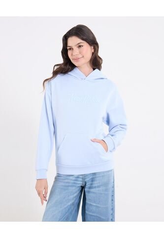 Buzo Tipo Hoodie Para Mujer Azul Ostu Ostu