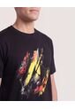 Camiseta Abstract Avengers  Para Hombre Negro Ostu de Ostu