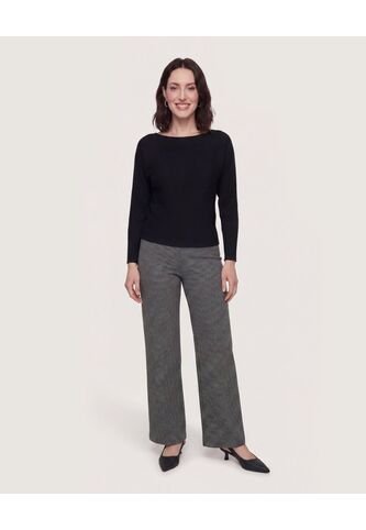 Saco Textura Ojal  Para Mujer Negro Ostu Ostu