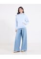 Buzo Tipo Hoodie Para Mujer Azul Ostu de Ostu
