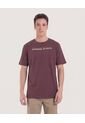 Camiseta Regular Fit Con Screen  Para Hombre Café Ostu de Ostu