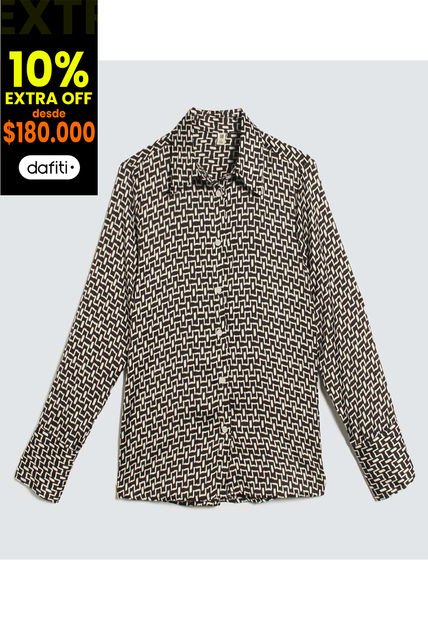 Camisa Para Mujer Manga Larga Color Negro Marca Ostu #40010262
