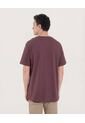 Camiseta Regular Fit Con Screen  Para Hombre Café Ostu de Ostu