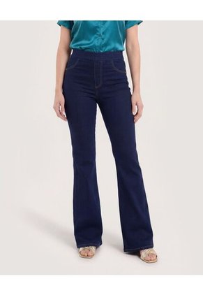 Jean Jegging Flare Shape Para Mujer Azul Ostu