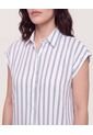 Camisa Manga Corta  Para Mujer Azul Ostu de Ostu