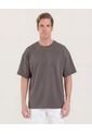 Camiseta Oversize Manga Corta  Para Hombre Verde Ostu de Ostu