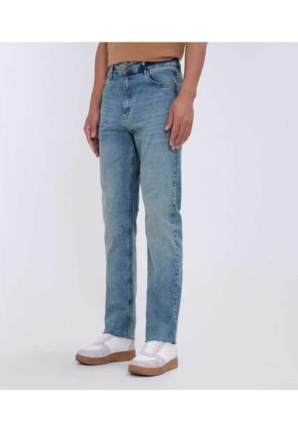 Jean Para Hombre Regular Color Azul Claro Marca Ostu #60160364