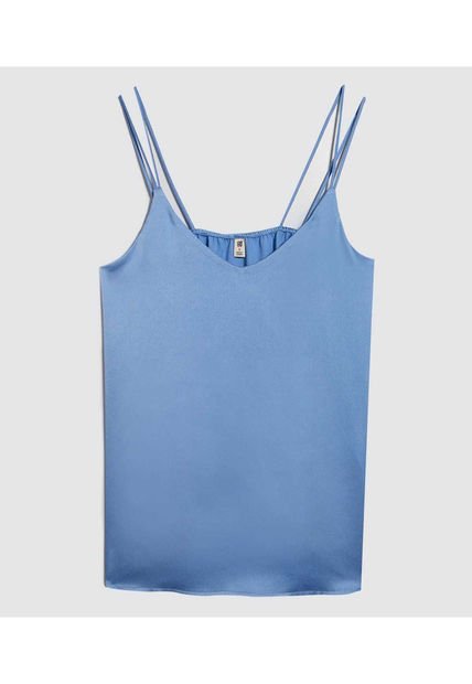 Top Para Mujer Top Color Azul  Marca Ostu #40220396