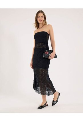 Blusa Para Mujer Manga Sisa Color Negro Marca Ostu #40121195