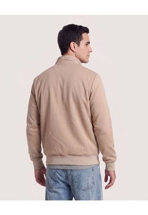 Chaqueta Cuello Alto Para Hombre Café Ostu