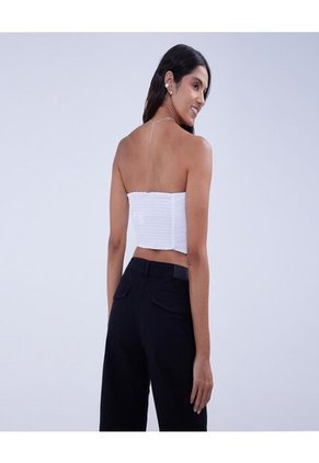 Blusa Para Mujer Manga Sisa Color Blanco Marca Ostu #40121070