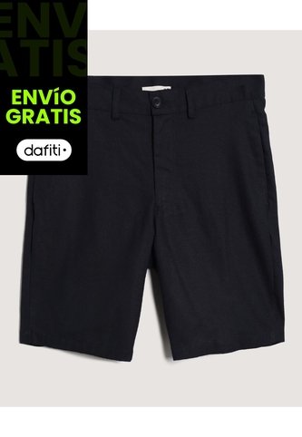 Bermuda  Para Hombre Regular Corto Color Azul Marca Ostu #60100487 Ostu